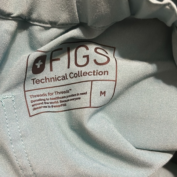 FIGS Men's Pisco™ Basic Scrub Pants Teal Technical Collection Size M - Picture 6 of 6